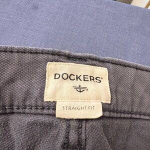 Dockers Charcoal Straight Fit Trousers